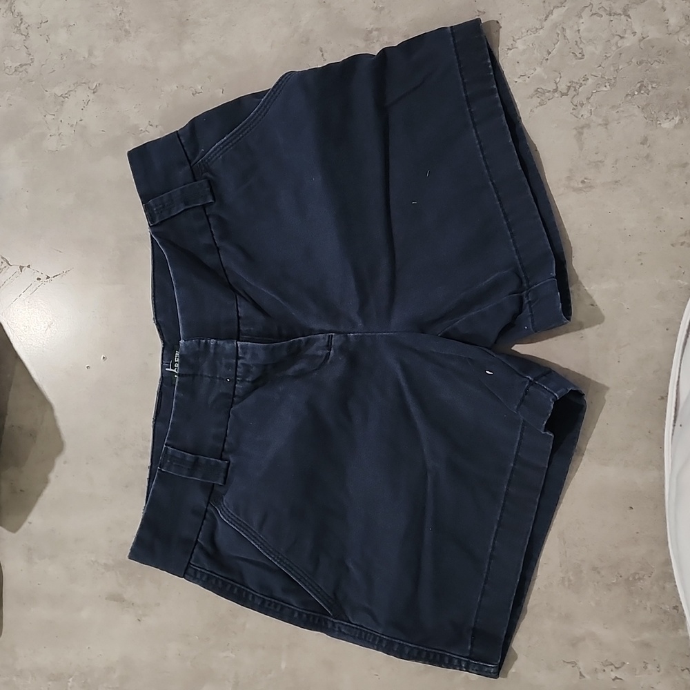 Women's Vintage J.Crew Short Blue Chino Cotton Preppy Pockets Casual Size0